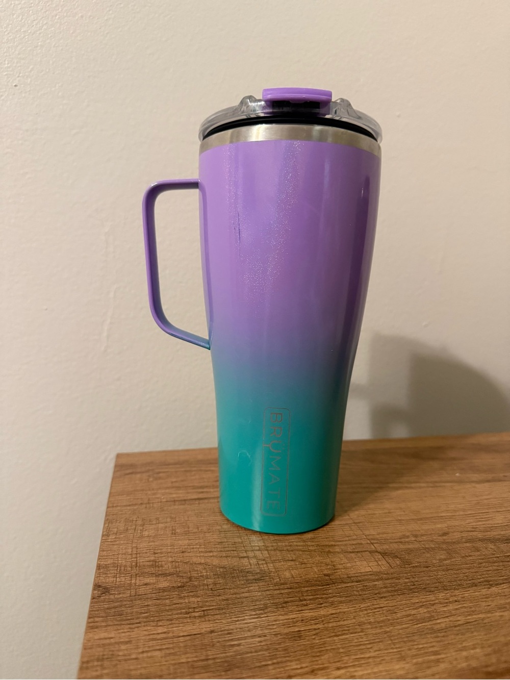 Purple to Teal Ombre Brumate Travel Mug with Handle